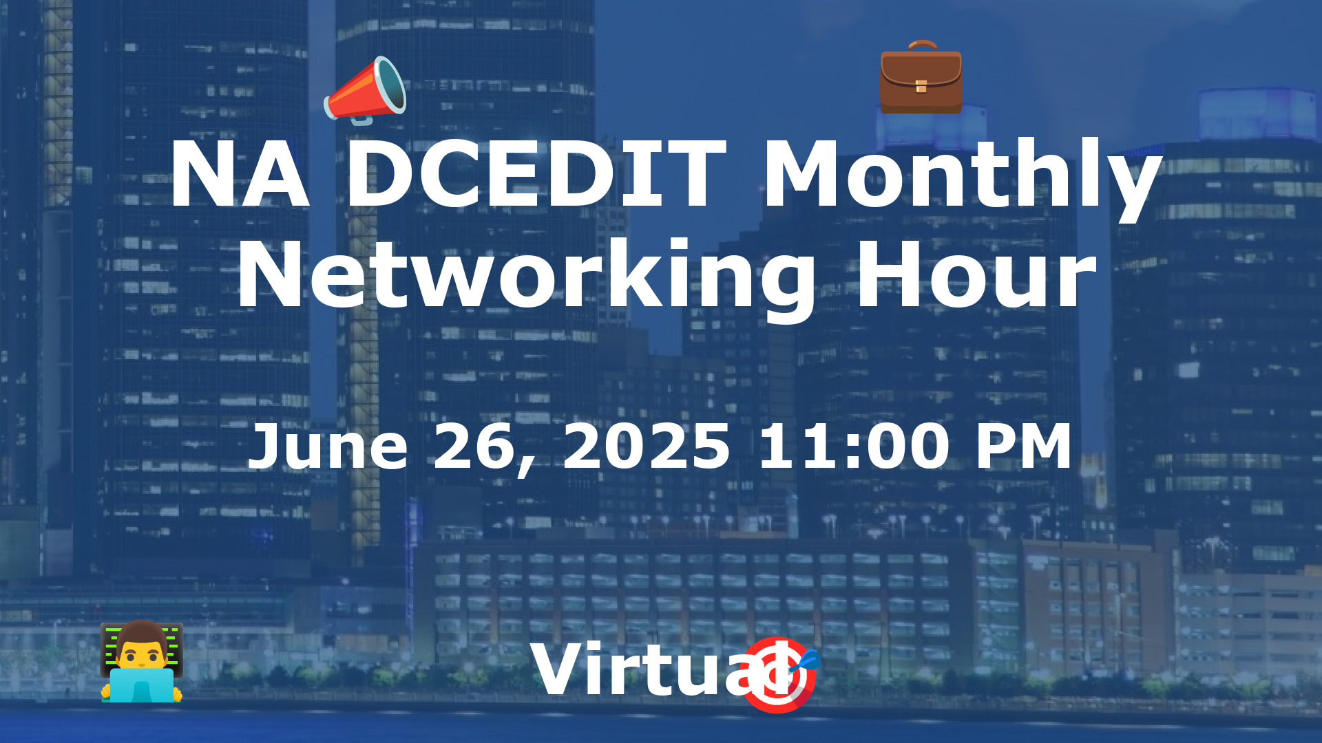 NA DCEDIT Monthly Networking Hour event image